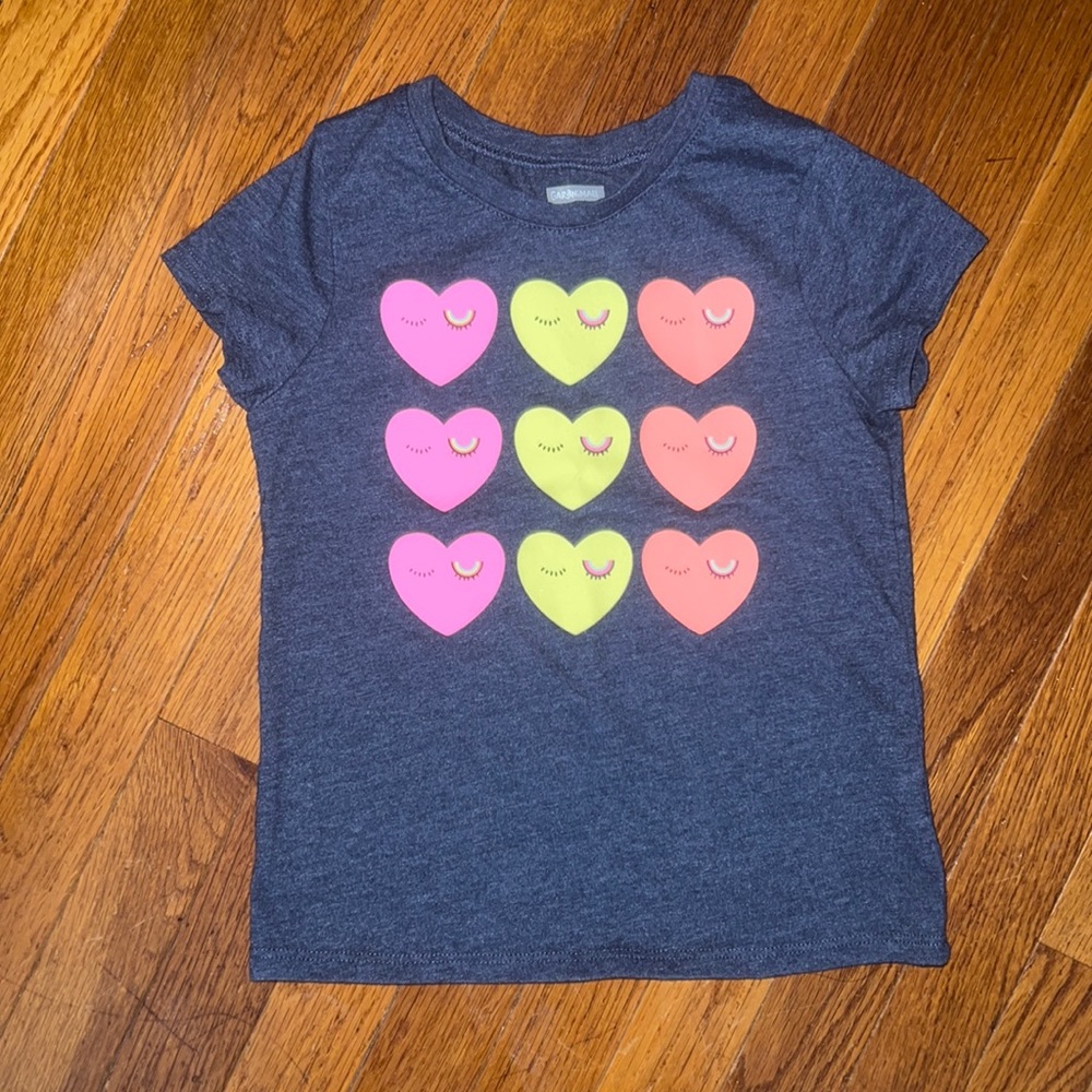 Neon hear t-shirt